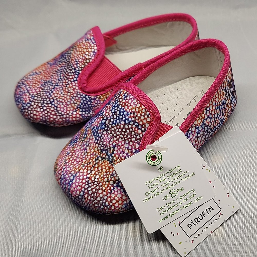 Pirufin Baby Shoes Made in Spain Style Fuxia 18